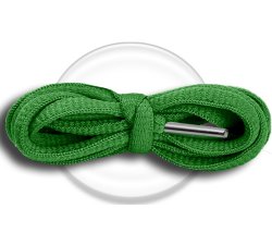 1 pair x green round shoelaces