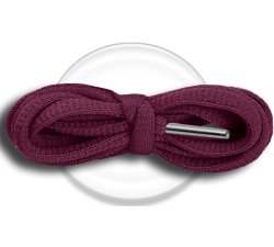 1 pair x burgundy round shoelaces