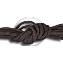 Coffee brown round shoelaces