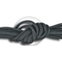 Charcoal grey round shoelaces