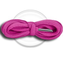 Fushia pink round shoelaces