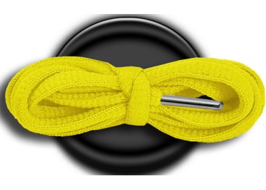 1 pair x golden yellow round shoelaces