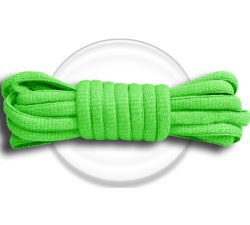 Apple green round shoelaces