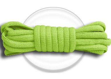 1 pair x pistachio green round shoelaces