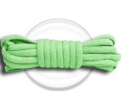 1 pair x water green round shoelaces