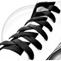 Black flat shoelaces