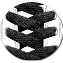 Black flat shoelaces