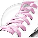 Light pink flat shoelaces