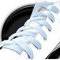 Light blue flat shoelaces