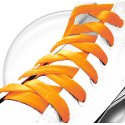 Pumpkin orange flat shoelaces