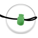 Green ball shoelaces stoppers
