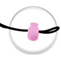 Light pink ball shoelace stoppers