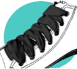 1 pair x wide black cotton shoelaces