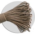 Hazelnut brown and beige paracord shoelaces
