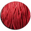 Red glitter round shoelaces