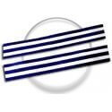 Sailor stripes blue & white shoelaces