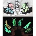 4 colors glow in the dark flat shoelaces