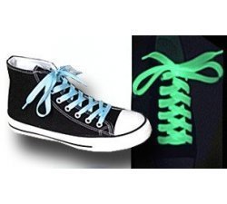 1 pair x glow-in-the-dark flat shoelaces: 4 colors