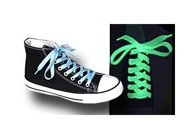 1 pair x glow-in-the-dark flat shoelaces: 4 colors